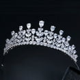 thumbnail image 1 of Elegant Beauty Queen CZ Headband Jewelry Large Bridal Wedding Tiaras And Crown, 1 of 9