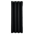 thumbnail image 1 of Elegant Bedroom Blackout Curtain Panel Pair – Noise Insulation, Light Blocking, and Easy Installation for a Quiet, Cozy Environment,Black, 1 of 5