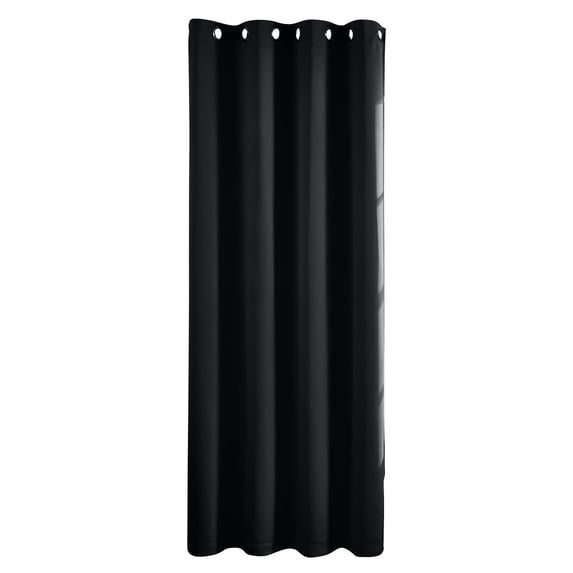 Elegant Bedroom Blackout Curtain Panel Pair – Noise Insulation, Light Blocking, and Easy Installation for a Quiet, Cozy Environment,Black