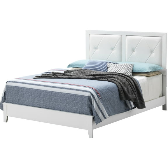 Elegant Bedroom White Tranquil Bed - 52"h X 85"d 64"w & Quiet Enhance Peacefulness Relaxing Made Peace Of Mind