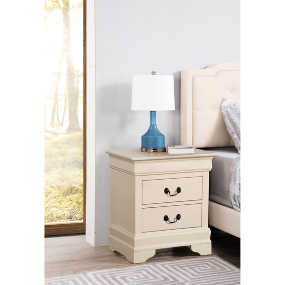 Elegant Beige Nightstand, 24"h X 22"w 16"d, Materials For , No Assembly, Ready To Utilize Instantly, Organize Your Objects Handily Nightstand With Classic Appeal, Foundation, Apply, Belongings