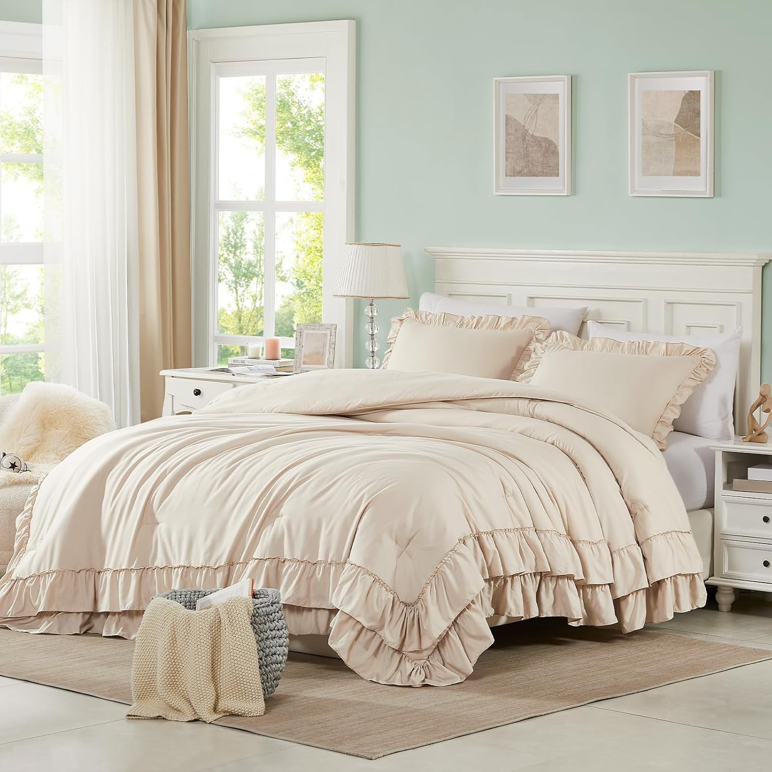 Elegant Beige Set with Timeless Detailing