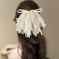 thumbnail image 1 of Elegant Big Bows Hair Clips and Barrettes for Women - Hair Clips, Hair Ornaments with Luxury Feminine Design, 1 of 2