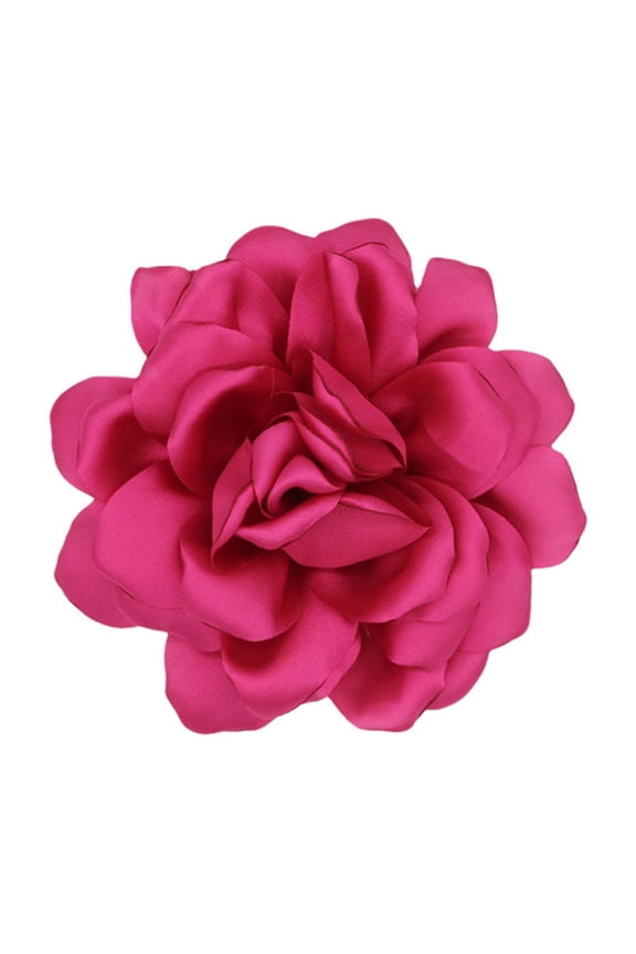 Big Flower Brooch Pin Handmade Lapel Pin Jewelry Beautiful Fabric Flower Brooch Pin for Women Attire