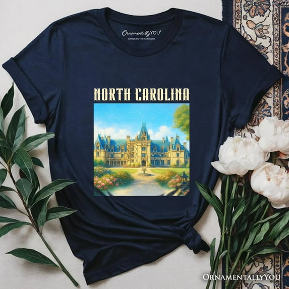 Elegant Biltmore Estate North Carolina State T-Shirt, Asheville Landmark Tee and Heritage Souvenir