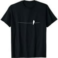 thumbnail image 1 of Elegant Bird On A Wire House Martin Silhouette Yoga T-Shirt, 1 of 5