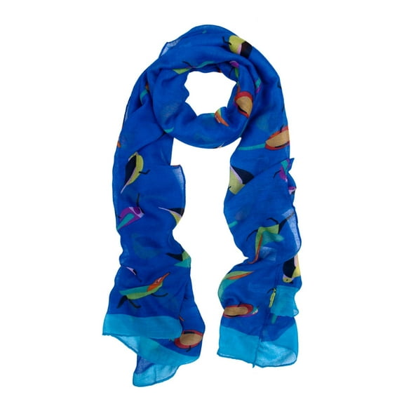 Elegant Birds Print Fashion Scarf