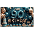 thumbnail image 1 of Elegant Birthday Banner Happy Birthday 90 Milestone Glitter Birthday Decoration for Milestone Celebration Party Event Celebration, 1 of 7