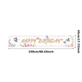 thumbnail image 1 of Elegant Birthday Banner for Floral Butterfly Celebration Baby Shower Party Backdrop Kids Birthday, 1 of 7