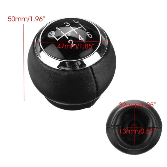 Elegant Black Gear Shift Knob Lever For Toyota Quick & Precise Shifting 6 Speed Fangkenuo
