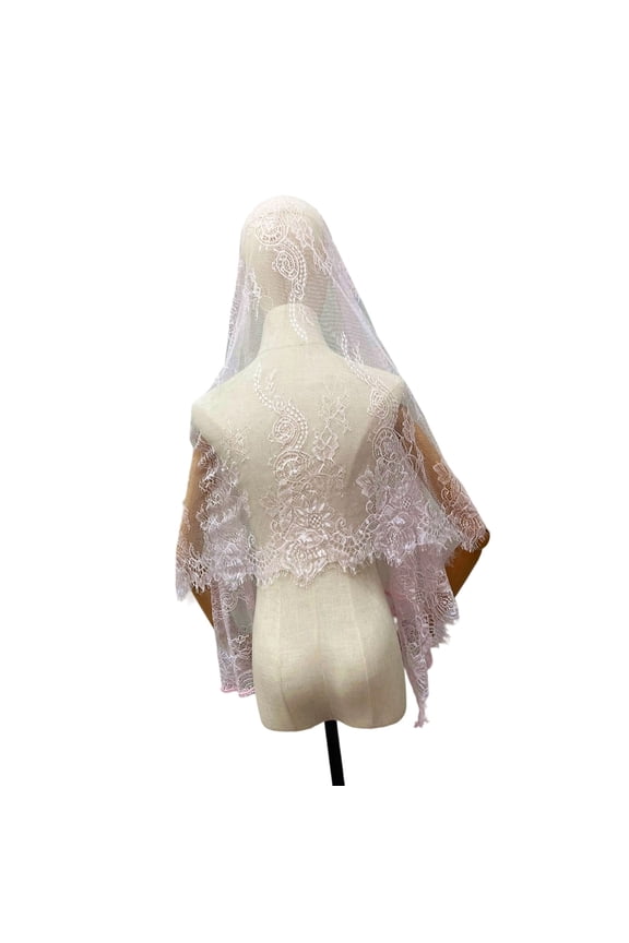 Elegant Black Lace Shawl For Wedding Event Traditional Mantilla Accessory Lightweight Breathable Polyester Fabric