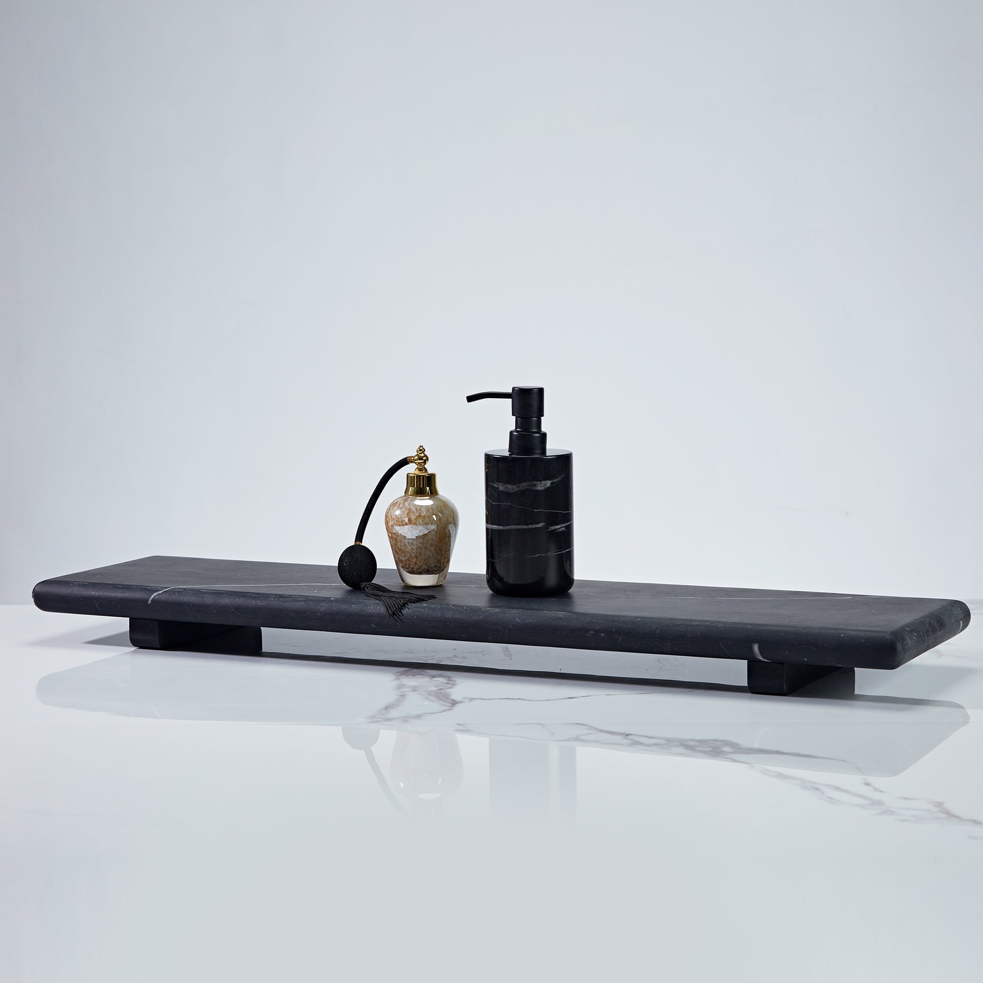 Elegant Black Marble Bath Essentials Elevate Your Bathroom with