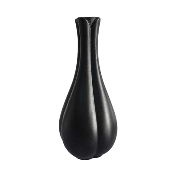 Elegant Black Plastic Vase for Dried Flowers & Pampas – Stylish Home Décor, Office or Shelf Display, Lightweight & Stable for Versatile Use