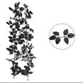 thumbnail image 1 of Elegant Black Rose Vine Garland with Silk Flowers - Gothic Halloween Home Decor for Staircase, Doorway, Table Setting, Party Decoration, Mystical Autumn Theme Arrangement, 1 of 4