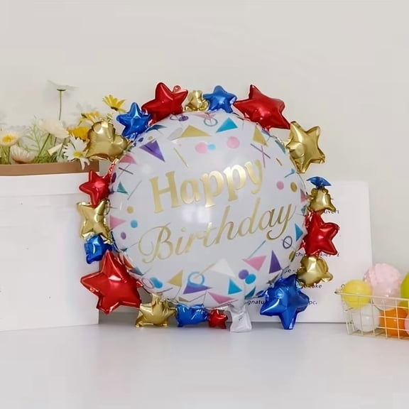 Elegant Black and White Circular Balloons for Party Decorations - Set of 2, Premium Latex for Birthday, Baptism, and Event Celebrations, Air or Helium Inflatable, Sophisticated Monochrome Design