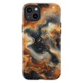 thumbnail image 1 of Elegant Black and Gold Marble Phone Case, Luxury Swirl Pattern Protective Cover for iPhone 16 15 14 13 12 Pro Max Mini, 1 of 6