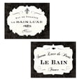 thumbnail image 1 of Elegant Black and White-Cream Paris France "Le Bain" Prints by Sue Schlabach; Two 14x11in Paper Poster Prints, 1 of 1