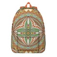 thumbnail image 1 of Elegant Boho Mandala Floral Backpack with Computer Pocket, Spacious College Bookbag, Lightweight School Essential for Work Travel, Great Gift, 1 of 5