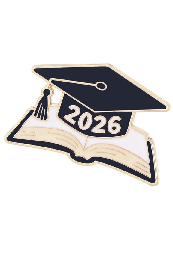 Elegant Book And Cap Design Zn Alloy Pin For 2026 Graduates Commemorating Achievement