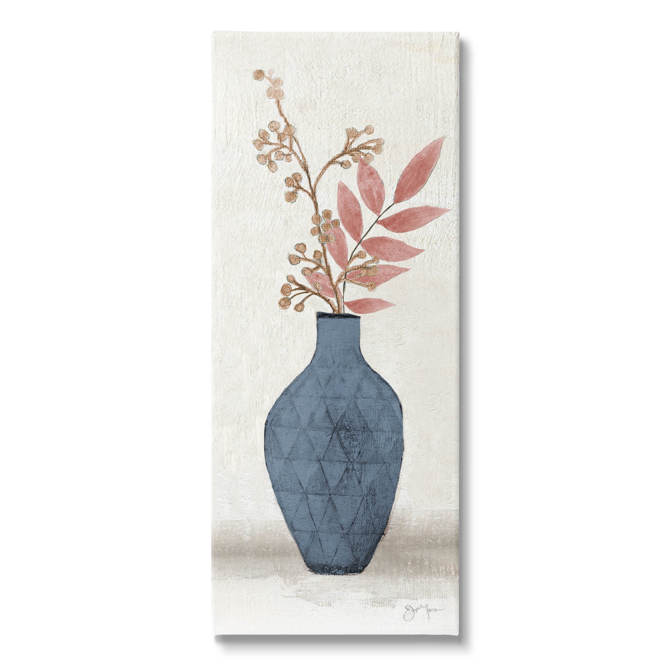 Elegant Botanical Ikebana Arrangement Botanical & Floral Graphic Art Gallery Wrapped Canvas Print Wall Art