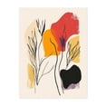 thumbnail image 1 of Elegant Botanical Line Art - Line Drawing Abstract Minimalist Modern Art Line Art Floral Geometric Botanical Unframed Wall Art Print 24 x 32 inches, 1 of 4