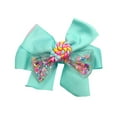 thumbnail image 1 of 4.5" Candy Shaker Hair Bows 3D Lollipop Liquid Glitter Clips, 1 of 4