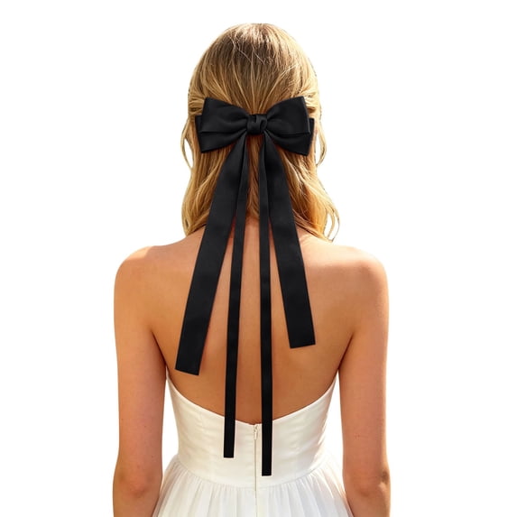 Elegant Bow Hairband with Flowing Ribbon Ties Stylish Headband for Girls Daily Wear