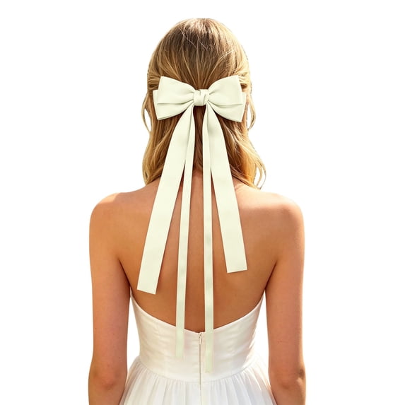 Elegant Bow Hairband with Flowing Ribbon Ties Stylish Headband for Girls Daily Wear