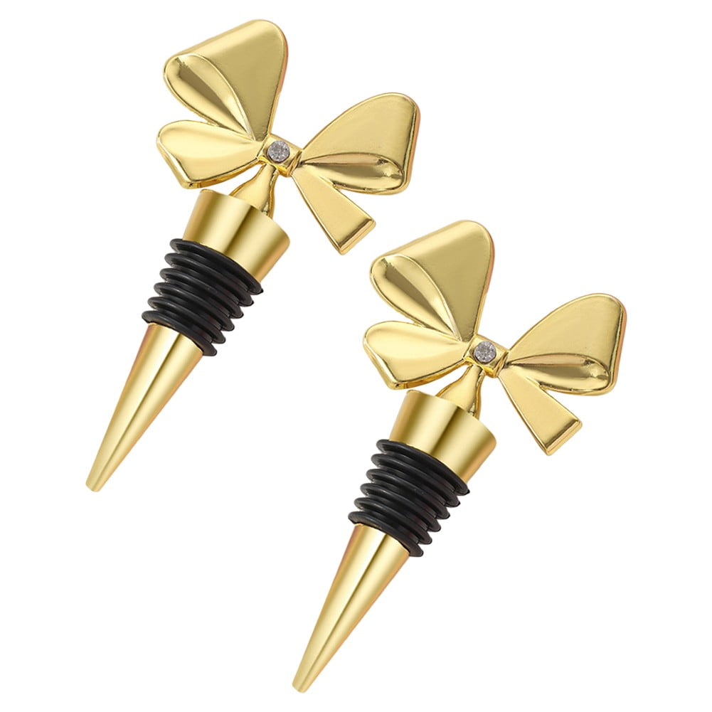 Elegant Bow Wine Stoppers: Sturdy & Stylish Seal For Bottles, Perfect Present! - Walmart.com