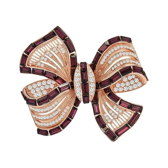 Elegant Bowknot Badge Dress Accessory Bowknot Brooch Pin Alloy Texture Perfect for Matching Women Stylish Outfit