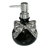 Elegant Bowknot Ceramic Dispenser for Liquid Soap and Lotion – Perfect for Kitchen and Bathroom Decor, Reusable and Easy to Clean