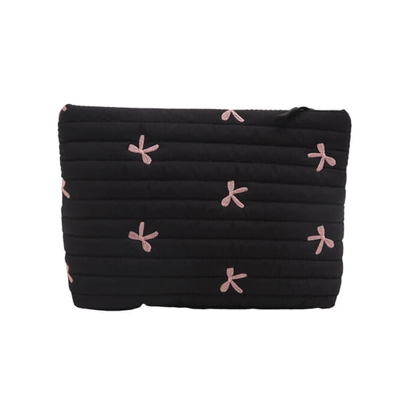 Elegant Bowknot Makeup Pouches Fashionable Bowknot Makeup Case Storage Organizers For Home And Travel Needs