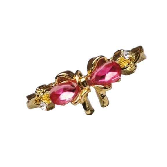 Elegant Bowknot Rings Fashionable Hollow Rings Adjustable Open Rings Alloy Texture for Dates Parties and Daily Outfits