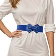 thumbnail image 1 of Elegant Bowknot Stretch Belt For Women Versatile Elastic Waistband Fashion Everyday Wear Accessory Comfort Fit, 1 of 5