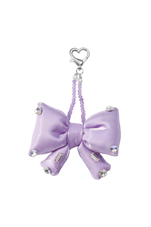 Elegant Bows Keyring Bag Accessory With Sparkling Rhinestones Practical Daily Use Handbag Pendant Decoration