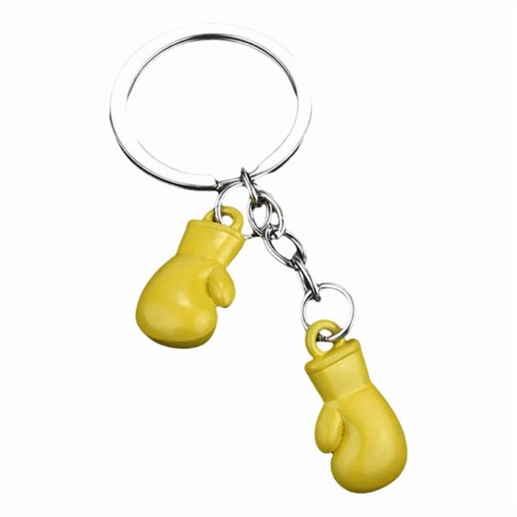 Boxing Gloves Keychain Pendant for Men Women Simulation Fitness Equipment Keyring Couples Car Keys Accessories Gift