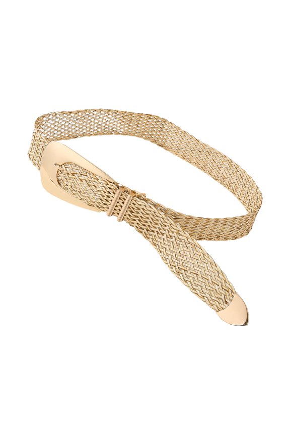 Elegant Braided Belt PP Woven Girdle Lightweight And Stylish Waist Girdle For Work Outfits And Evening Parties