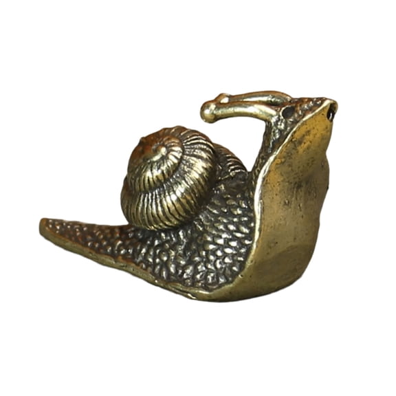 Elegant Brass Snail Statue Representing Prosperities Wealth Antique Figurine for Collectors and Decors Lover