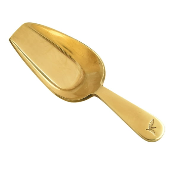Elegant Brass Teascoop:Mini Measuring Spoon for Scooping Tea Leaves & Condiments
