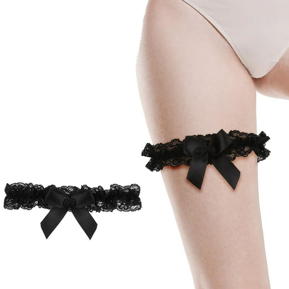 Elegant Bridal Garter for Women Handmade Wedding Accessories Classic Bow Design Stretchable Party Garter for