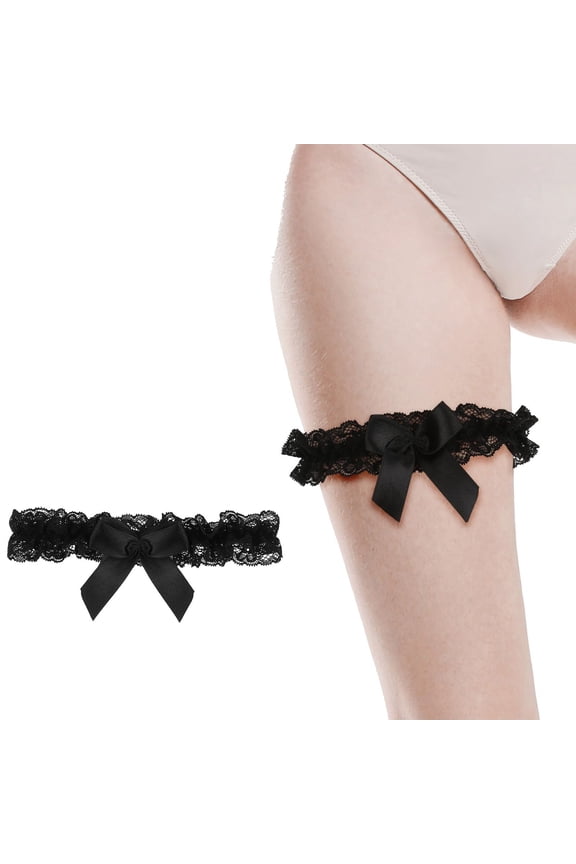 Elegant Bridal Garter for Women Handmade Wedding Accessories Classic Bow Design Stretchable Party Garter for