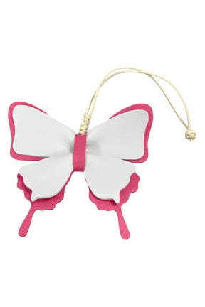 Elegant Butterfly Bag Charms, PU Leather Bow Keychain for Women Girls, Designer Purse Decorations, Cute Handbag Accessories for Tote Bag, Fashion Charm for Handbag