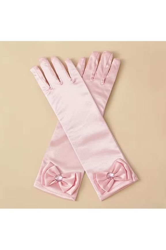 Elegant Butterfly Diamond-Embellished Gloves - Glamorous Accessory for Weddings and Special Occasions