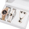 thumbnail image 1 of Elegant Butterfly Jewelry Set Women Watch Crystal Watches Fashion Rings Necklace Earring Bracelet Perfect for Daily Wear, 1 of 20