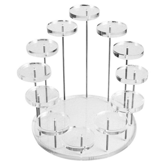 Elegant Cake Display Stand for Wedding and Party Decor, Transparent L, Others