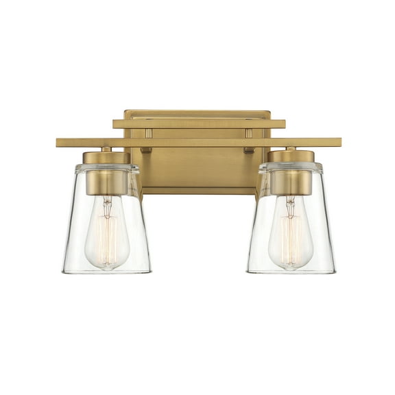 Elegant Calhoun Vanity Light in Warm Brass