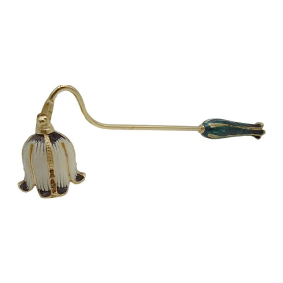 Elegant Candle Bell, Candle Extinguisher, Metal Long Handle Wick Flame Extinguisher, Candle Accessory Putting Out Candle Flame Safely StyleF
