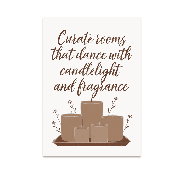 Elegant Candle Wall Art - Home Decor Lovers - 13x19 Poster Print