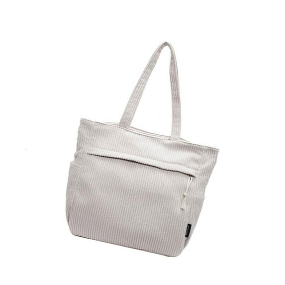 Elegant Canvas Shoulder Bag for Women Large Handbag for Daily Essential Storage for Professionals and Students