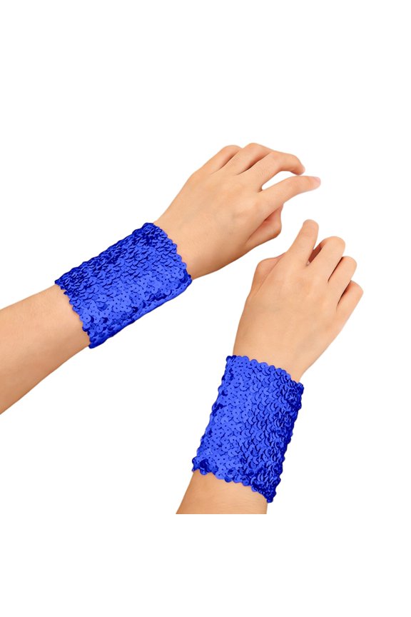 Elegant Carnival Sequin Elastic Wristband For Adult Ethnic Dance Performance And Festival Accessory
